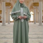 روب صلاة أخضر تفاحي مغسول